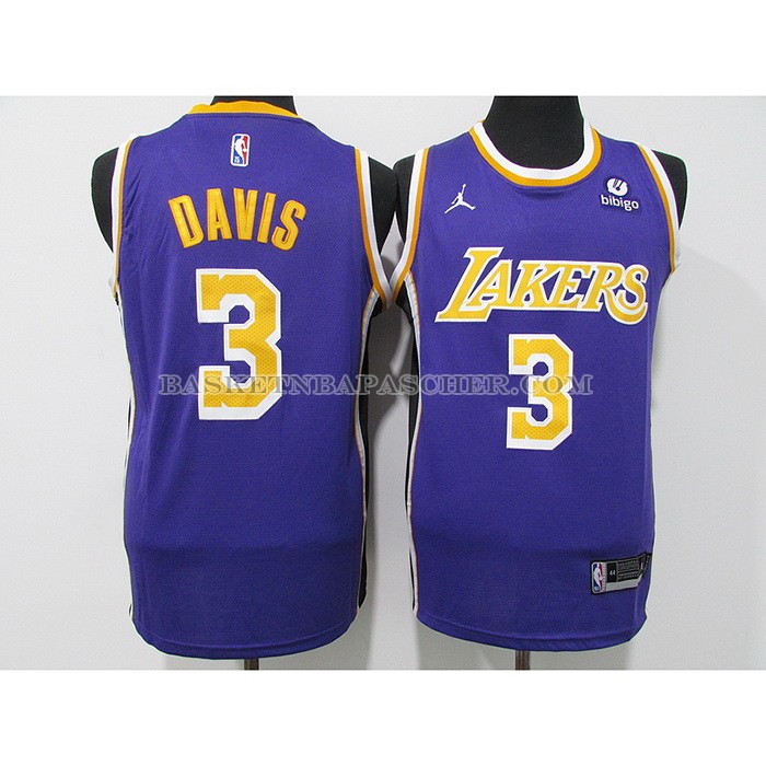 Maillot Los Angeles Lakers Anthony Davis NO 3 Statement 2021-22 Volet